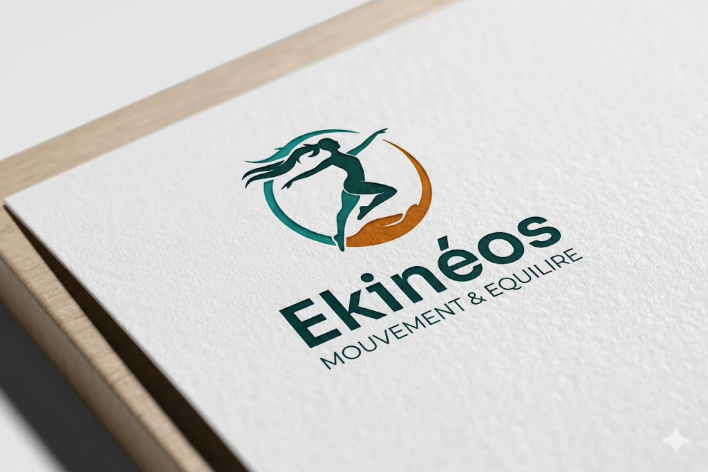 Mockup papier de l’identité Ekinéos