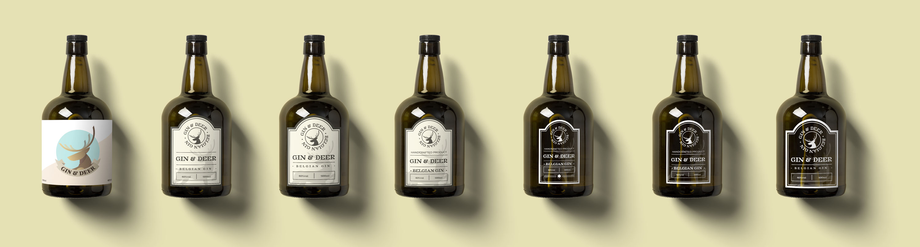 Mockup bouteille Gin & Deer